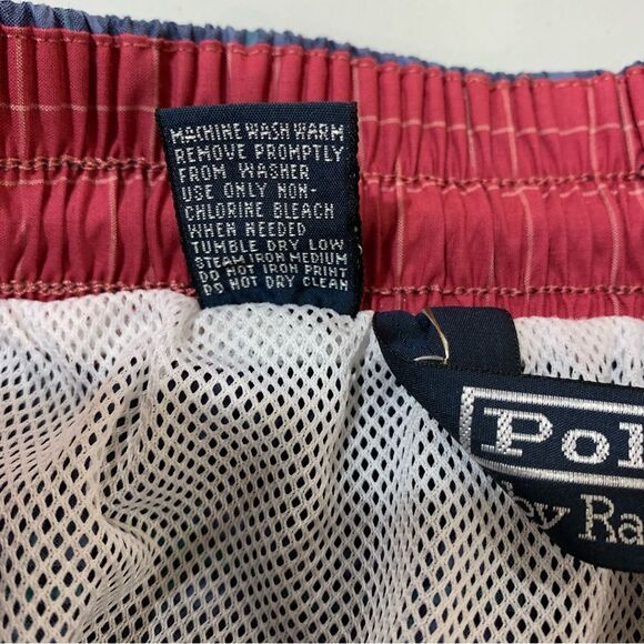 Polo by Ralph Lauren Plaid Mesh Lined Swim Trunks XXL EUC - Picture 10 of 10